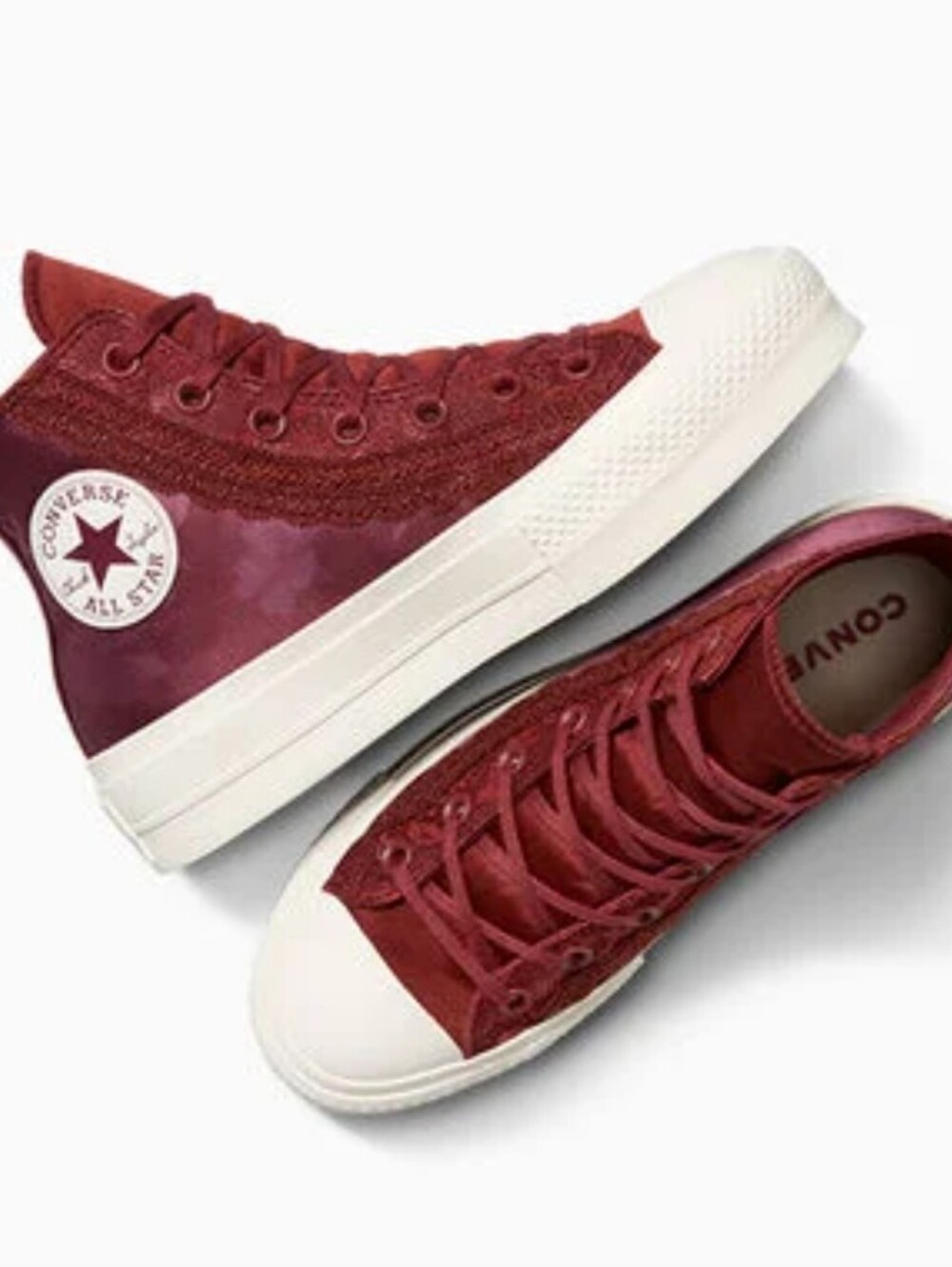 Converse Chuck Taylor All Star Lift Platform Floral Satin Sneakers